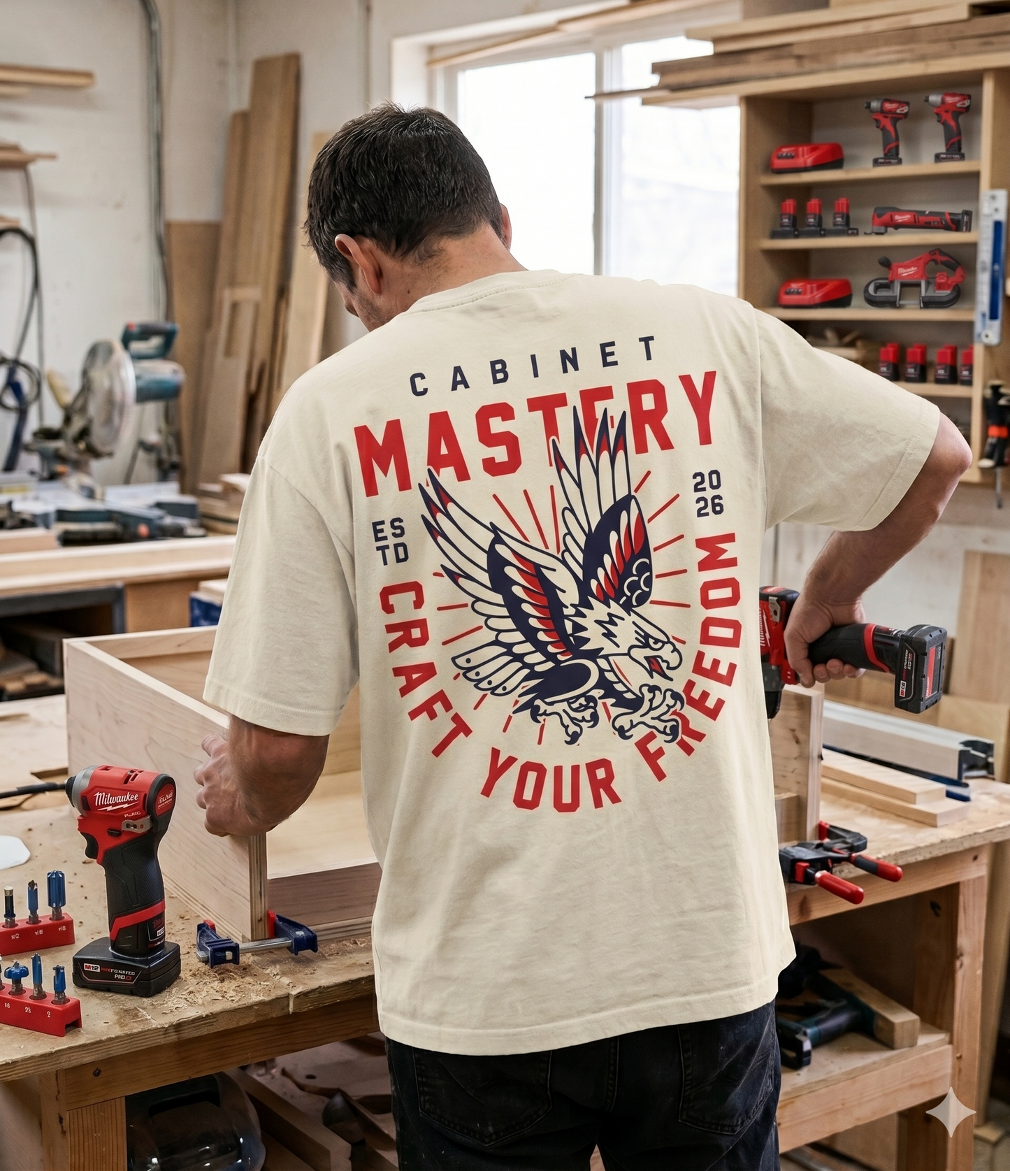Cabinet Mastery Freedom T-Shirt - Off White